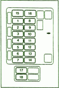 1997 Mitsubishi Eterna Engine Fuse Box Diagram