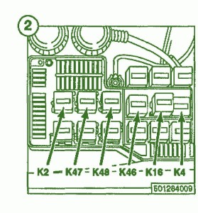 1998 BMW 318 Main Fuse Box Diagram