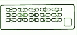 1998 Mazda 626 Under Dash Fuse Box Diagram