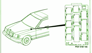 1999 Mercedes 300d Front Engine Fuse Box Diagram