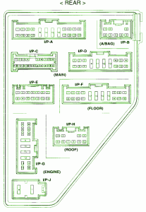 2000 Kia Sportage Gen 1 Fuse Box Diagram