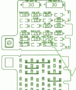 2001 GM Vortec Main Engine Fuse Box Diagram