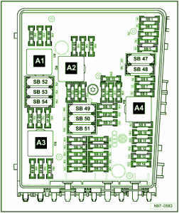 2002 VW Passat 2000 Main Fuse Box Diagram