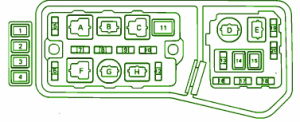 2004 Lexus E330 Fuse Box Diagram