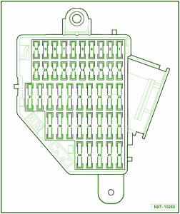 2004 VW Passat 2000 Engine Compartment Fuse Box Diagram