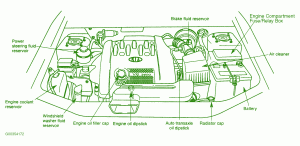 2005 Kia Sedona Engine Part Fuse Box Diagram