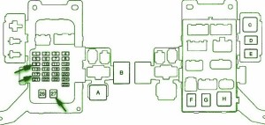 2005 Toyota Highlander Engine Fuse Box Diagram