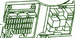 2006 Caddilac XLR-V Under Dash Fuse Box Diagram