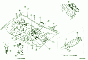 2006 Mazda 626 Front Engine Fuse Box Diagram