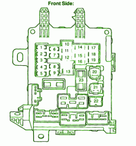 2006 Toyota Corona Absolute Main Fuse Box Diagram