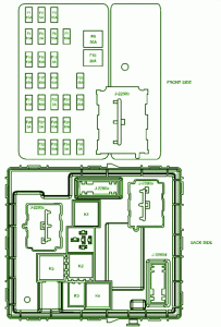 2007 Mazda SUV Main Fuse Box Diagram