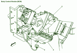 2008 Chevrolet City Express BCM Fuse Box Diagram