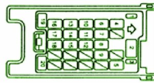 1995 Mazda Astina Under The Dash Fuse box Diagram