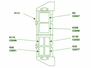 1998 Ford GT40 Mini Fuse Box Diagram