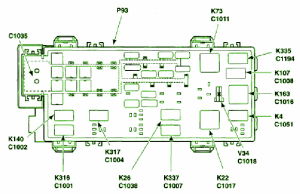 2007 Ford Mustang Saleen Junction Fuse Box Diagram