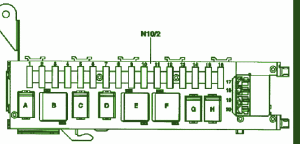 2006 Mercedes KL500 Mini Fuse Box Diagram